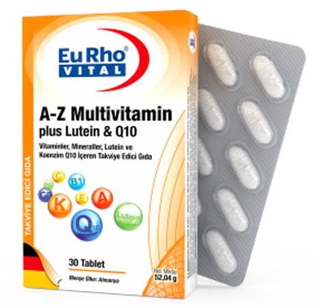 EuRho Vital AZ Multivitamin Plus Lutein & Q